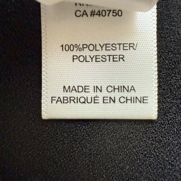 Marla Wynne Black Cape Blouse XL Button Front Lagenlook Poncho Halloween Witch - Picture 10 of 10